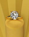 3ct Round Brilliant Cut Yellow Gold Solitaire Engagement Ring