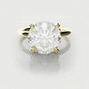 3ct round brilliant cut diamond solitaire engagement ring