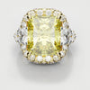 Fancy Intense Yellow Radiant Cut Diamond Ring