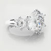 Six Claw Classic Round Trilogy Engagement Ring