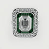 Emerald Cut Double Halo Art Deco Engagement Ring