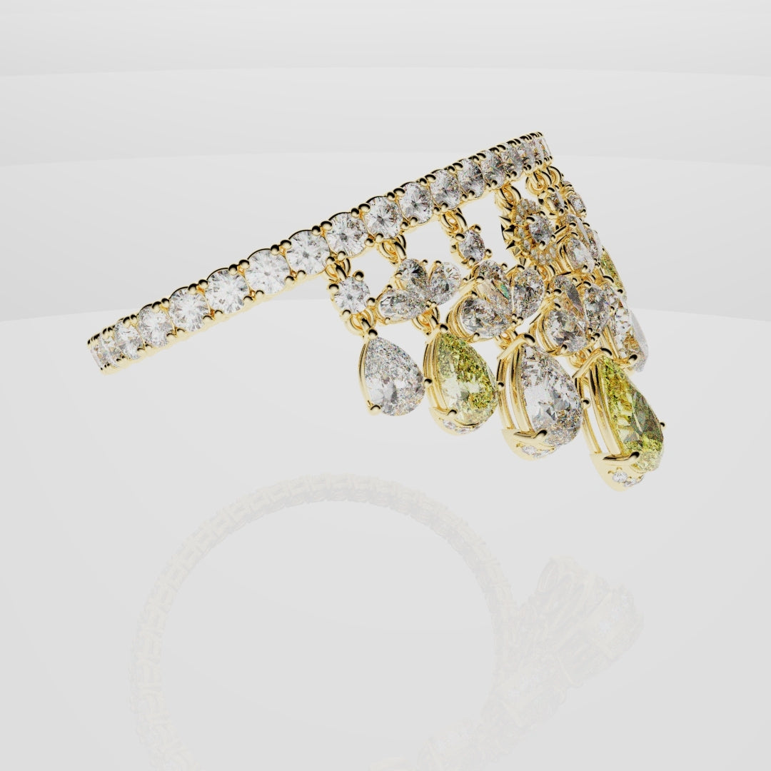 Bespoke High Jewellery Sun and Moon Bracelet - Yellow Gold