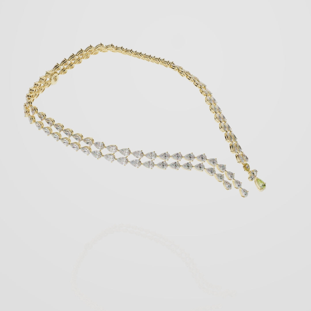 Bespoke High Jewellery Sun and Moon Necklace - Yellow Gold