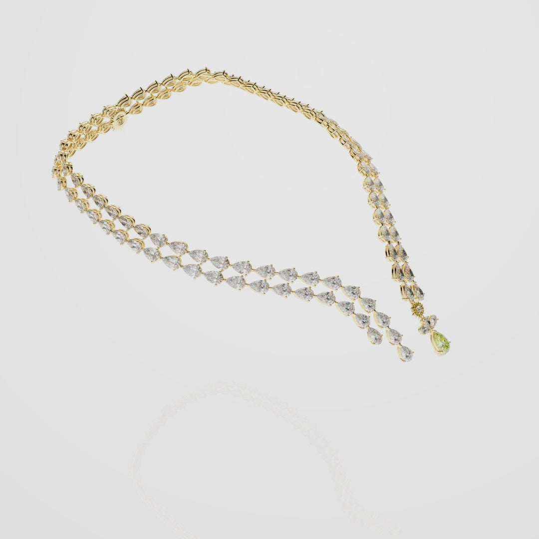 Bespoke High Jewellery Sun and Moon Necklace - Yellow Gold