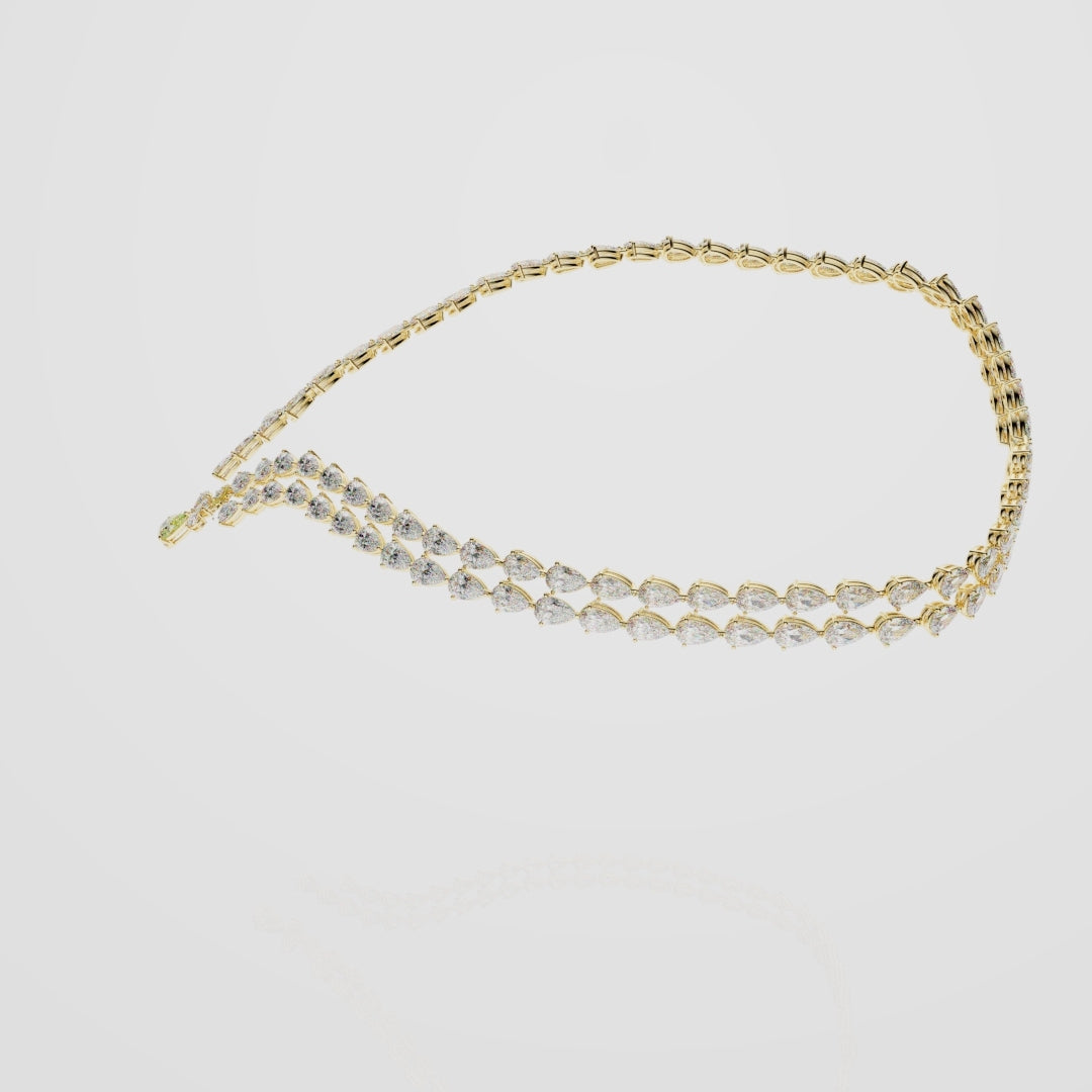 Bespoke High Jewellery Sun and Moon Necklace - Yellow Gold