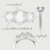 Oval Trilogy With Round Brilliant Cut Shoulder Diamonds