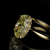 Hidden halo fancy yellow diamond engagement ring 