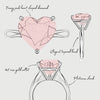 solitaire heart pink diamond engagement ring