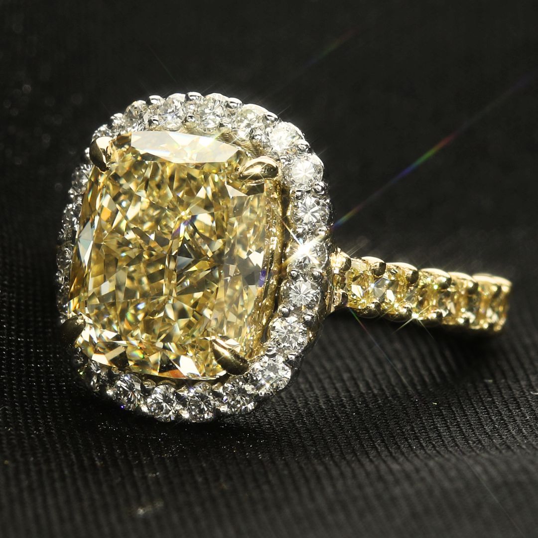 Fancy Yellow Diamond Engagement Rings - Hyde Park Design