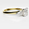 Cushion Cut Engagement Ring With Pear Shoulder Diamonds