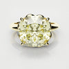 3ct cushion cut fancy yellow diamond engagement ring