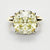 Cushion Cut Yellow Diamond Solitaire Knot Ring