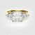 Cushion Cut Engagement Ring With Pear Shoulder Diamonds