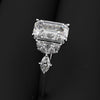 2ct emerald cut engagement ring