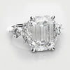 2ct emerald cut diamond engagement ring