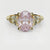 Fancy Pink and Yellow Diamond Trilogy Engagement Ring