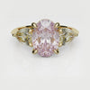 Fancy Pink and Yellow Diamond Trilogy Engagement Ring