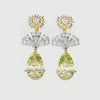 Bespoke High Jewellery Sun and Moon Earrings - White Gold and Yellow Gold