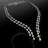 Bespoke High Jewellery Sun and Moon Necklace - White gold and Yellow Gold