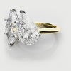 Marquise and Pear Diamond Two Stone Engagement Ring