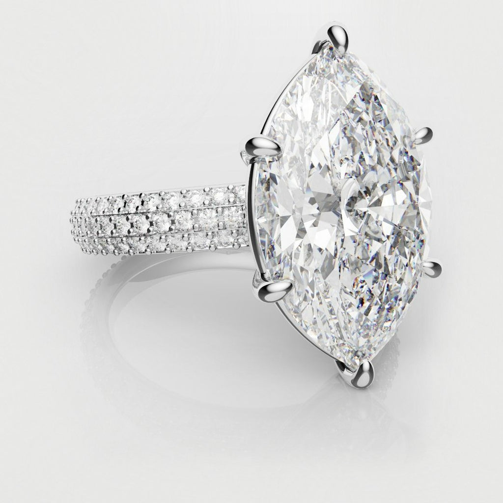 Marquise Diamond Engagement Ring