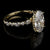 3.5ct oval diamond engagement ring with marquise and round diamond band