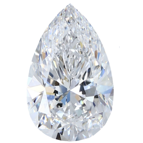 0.50 Carat D-Color VS2-Clarity Pear Diamond