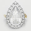 pear halo engagement ring