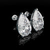 Bespoke Pear Shaped Diamond Studs