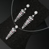 Bespoke White & Pink Diamond Acorn Pendant & Earrings