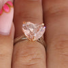 Solitaire Pink Heart Diamond Engagement Ring