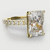 Radiant Cut Engagement Ring Shared Claw