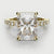 Radiant Cut Engagement Ring Shared Claw