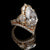 4.5ct pear diamond engagement ring rode gold