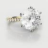 Round Brilliant Cut Tulip Detail Engagement Ring