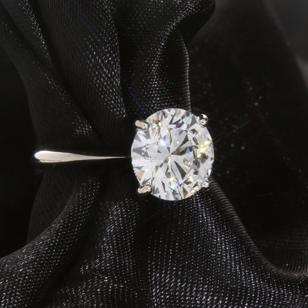 round solitaire engagementring