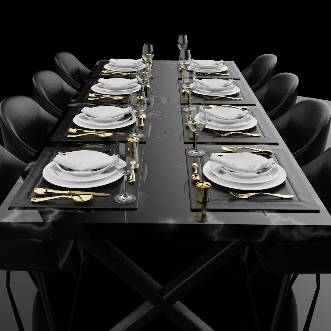 18ct Yellow Gold Cutlery Set - With 0.50ct GIA Certified Diamonds