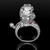 Bespoke Toy Poodle Diamond Ring