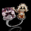 Toy Poodle Ring 18ct Rose Gold & Platinum