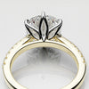 Round Brilliant Cut Tulip Detail Engagement Ring