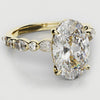 3.5ct Oval Diamond Engagement Ring With Marquise Shoulders