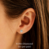 Six Claw Diamond Stud Earrings (Lab Grown Diamonds)