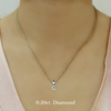 Four Claw Diamond Pendant (Lab Grown Diamond)