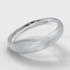 4mm Court Shaped Comfort Fit Brushed Wedding Ring