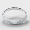 4mm Court Shaped Comfort Fit Brushed Wedding Ring