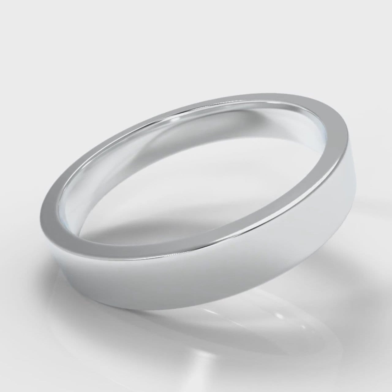 4mm Flat Top Comfort Fit Wedding Ring