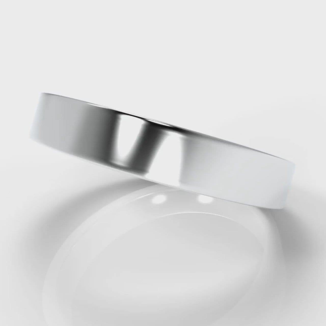 4mm Flat Top Comfort Fit Wedding Ring