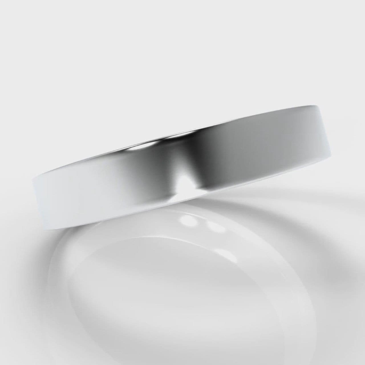 4mm Flat Top Comfort Fit Wedding Ring