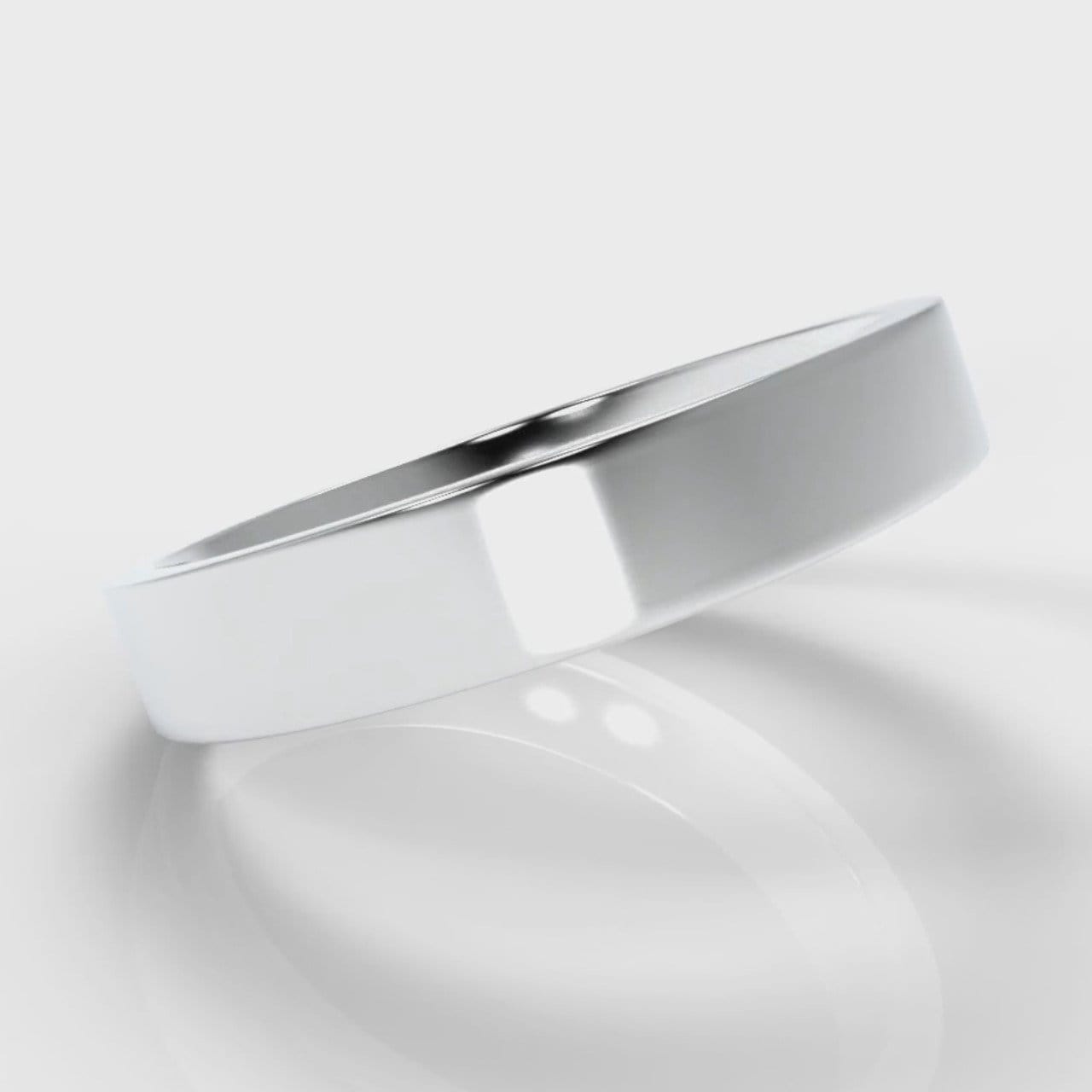 4mm Flat Top Comfort Fit Wedding Ring