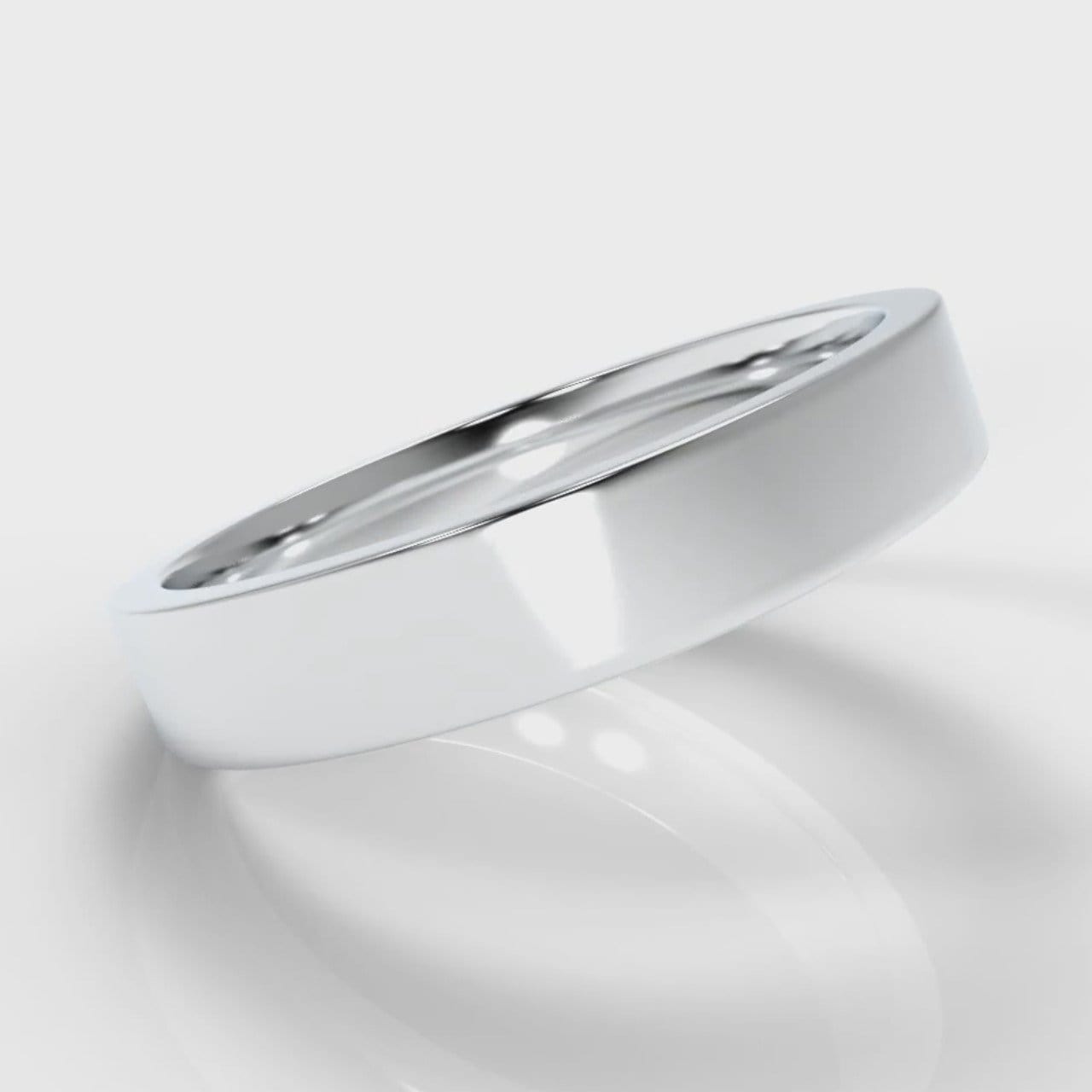 4mm Flat Top Comfort Fit Wedding Ring